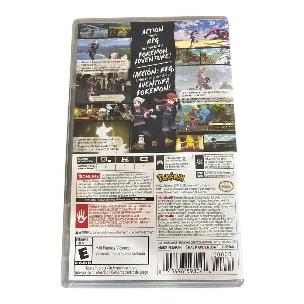 Pokémon Legends Arceus - Nintendo Switch 2022 - 116056A